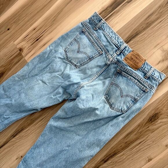 Vintage Levi’s Jeans W38 L30 Light Blue Wash 505 Regular Fit Five Pocket Classic - Picture 4 of 7